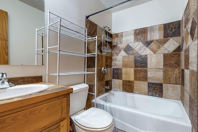 76 Los Altos De Cicuye, Pecos, NM 87552 - full bath with toilet, vanity, and washtub / shower combination
