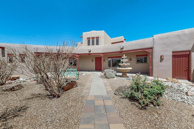 5 La Aguapa, Sandia Park, NM 87047 - adobe home with stucco siding