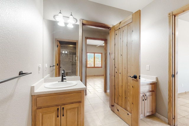 5 La Aguapa, Sandia Park, NM 87047 - full bath with vanity and tile patterned floors
