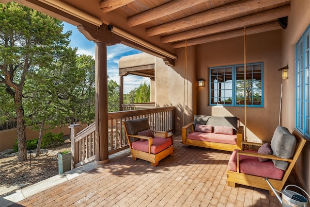 1050 Sierra Del Norte, Santa Fe, NM 87501 - view of patio
