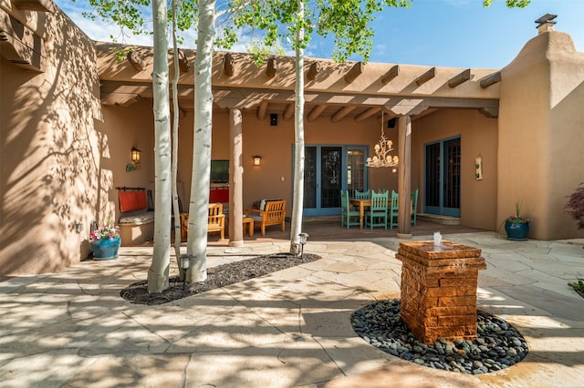 1050 Sierra Del Norte, Santa Fe, NM 87501 - view of patio