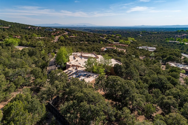 1050 Sierra Del Norte, Santa Fe, NM 87501 - aerial overview of property's location featuring a forest