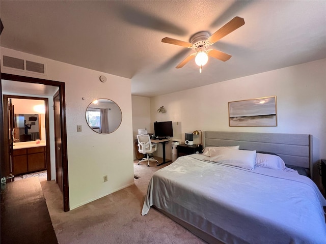 368 Bryce, White Rock, NM 87547 - bedroom with carpet, an office area, and ceiling fan