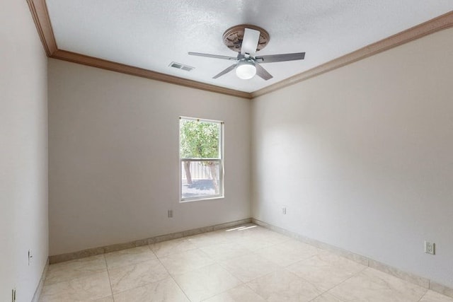 1521 Lakeview Rd SW, Albuquerque, NM 87105 - empty room featuring crown molding, a ceiling fan, and baseboards