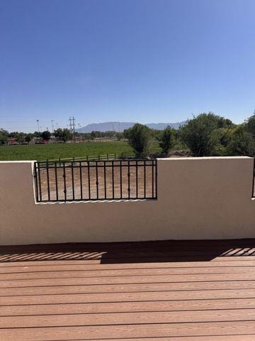 1521 Lakeview Rd SW, Albuquerque, NM 87105 - deck featuring a mountain view