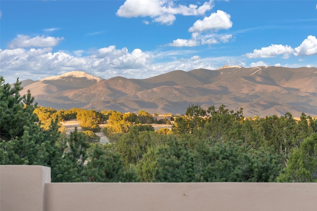20 Rising Moon, Santa Fe, NM 87506 - view of mountain backdrop featuring a heavily wooded area