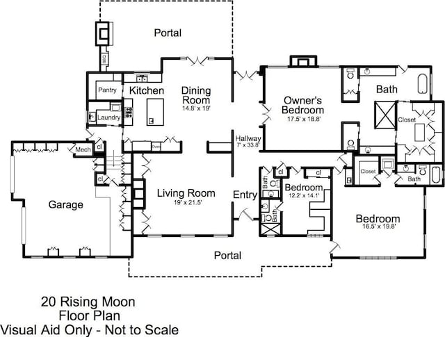 20 Rising Moon, Santa Fe, NM 87506 - home floor plan