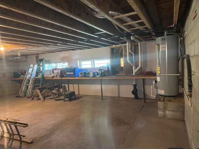 7 W Meadow Ln, Sapello, NM 87745 - basement with gas water heater