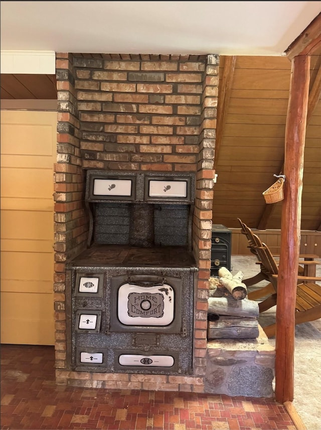 7 W Meadow Ln, Sapello, NM 87745 - detailed view of a wood stove