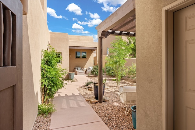 11 W Avenida Sebastian, Santa Fe, NM 87506 - view of patio / terrace featuring a pergola