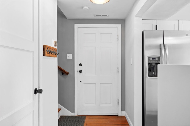 3177 Nickel Unit A, Los Alamos, NM 87544 - doorway to outside with wood finished floors and baseboards