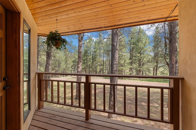 50 Jackson Hole Rd, Angel Fire, NM 87710 - view of wooden deck