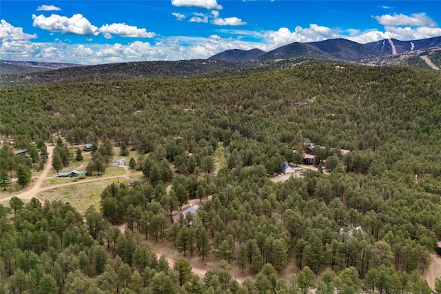 50 Jackson Hole Rd, Angel Fire, NM 87710 - bird's eye view of a forest and a mountainous background
