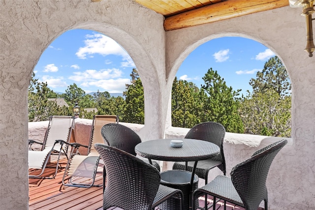 1905 Camino Redondo, Los Alamos, NM 87544 - view of patio / terrace with outdoor dining area