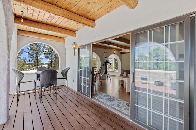1905 Camino Redondo, Los Alamos, NM 87544 - view of wooden deck