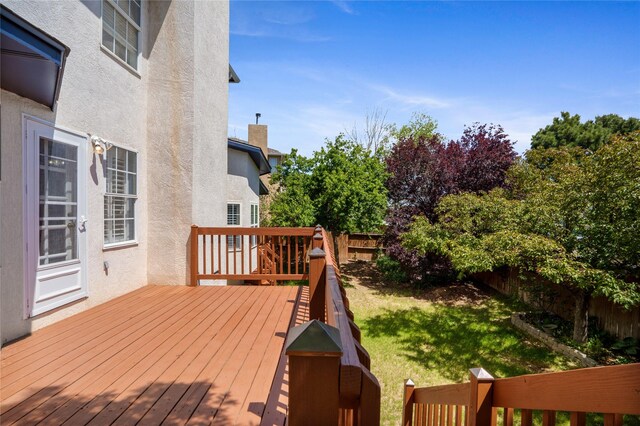917 Estates Dr, Los Alamos, NM 87544 - view of wooden terrace