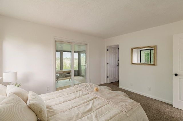 1180 Sioux, Los Alamos, NM 87544 - bedroom featuring access to outside, carpet floors, and baseboards