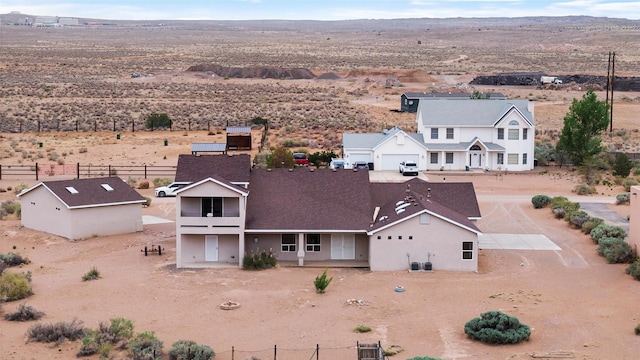 1810 Eucalyptus Rd NE, Rio Rancho, NM 87144 - overview of rural landscape with a desert landscape and a mountain backdrop