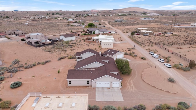 1810 Eucalyptus Rd NE, Rio Rancho, NM 87144 - aerial view of sparsely populated area featuring a desert landscape and a mountain backdrop