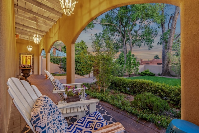 519 E Palace Ave, Santa Fe, NM 87501 - view of patio
