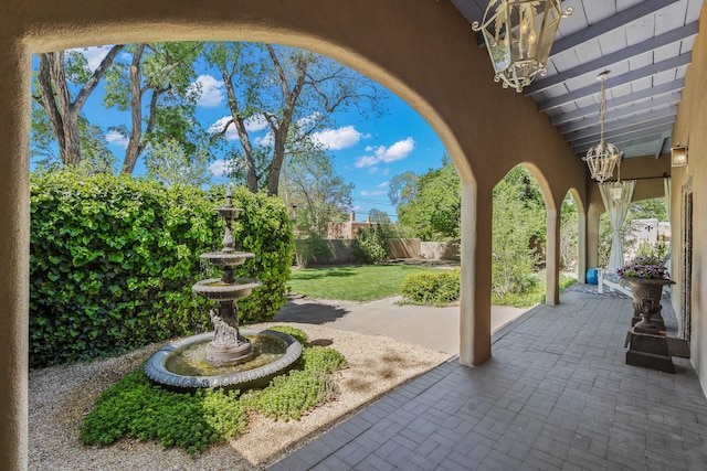 519 E Palace Ave, Santa Fe, NM 87501 - view of patio