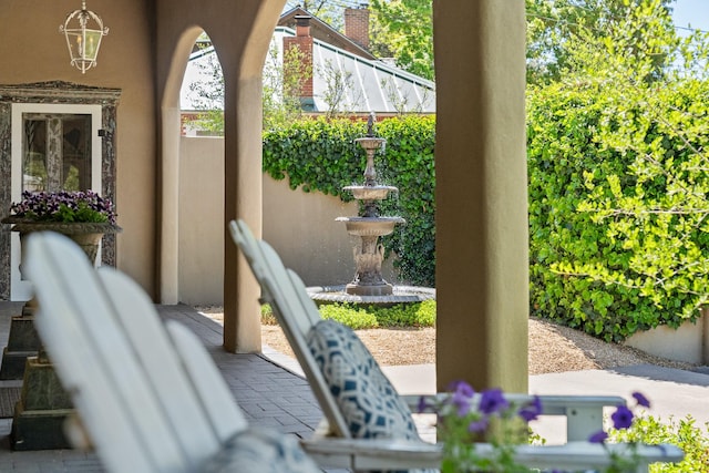 519 E Palace Ave, Santa Fe, NM 87501 - view of patio