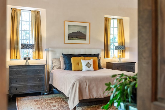 519 E Palace Ave, Santa Fe, NM 87501 - bedroom featuring multiple windows