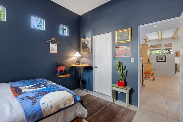 1 Pajarito Peak, Santa Fe, NM 87508 - bedroom with light tile patterned floors and baseboards