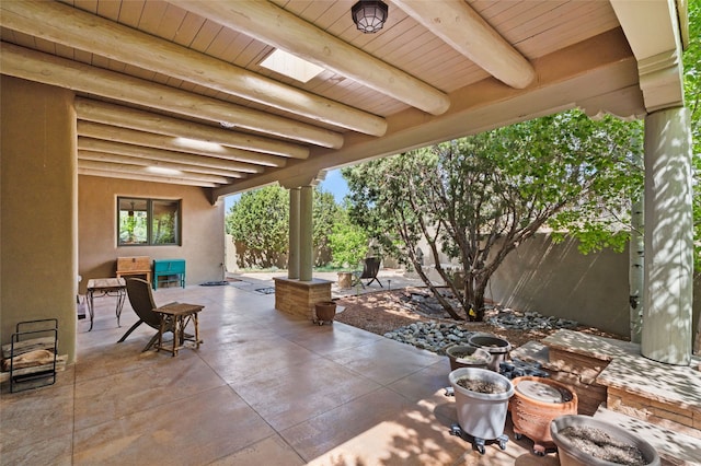 557 Valle Chamiso Ln, Santa Fe, NM 87505 - view of patio
