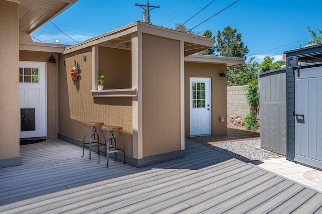 202 Alamo Dr, Santa Fe, NM 87501 - view of wooden terrace