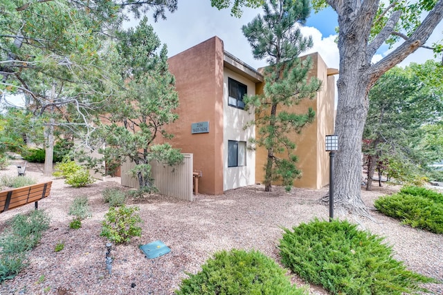 941 Calle Mejia Unit 1610, Santa Fe, NM 87501 - view of property exterior with stucco siding