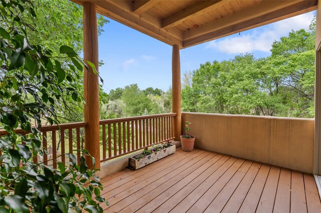 65 E Sombrillo Rd, Nm, NM 87532 - view of wooden deck