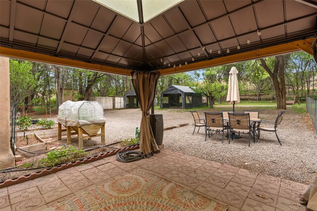 65 E Sombrillo Rd, Nm, NM 87532 - view of patio with a gazebo
