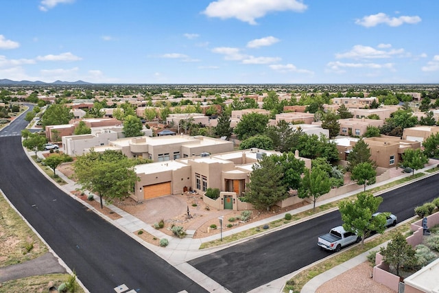 138 E Chili Line, Santa Fe, NM 87508 - aerial view of residential area with mountains