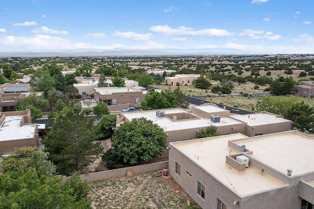 138 E Chili Line, Santa Fe, NM 87508 - aerial view of residential area with a mountain backdrop