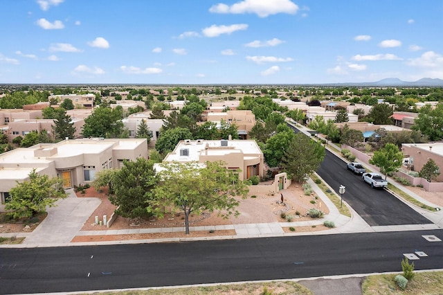 138 E Chili Line, Santa Fe, NM 87508 - aerial perspective of suburban area with a mountain backdrop