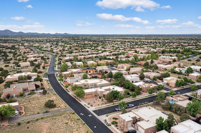 138 E Chili Line, Santa Fe, NM 87508 - aerial view of residential area with a mountain backdrop