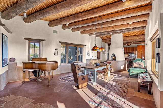 26 Camino Los Angelitos, Santa Fe, NM 87540 - view of patio / terrace with exterior kitchen and outdoor dining space