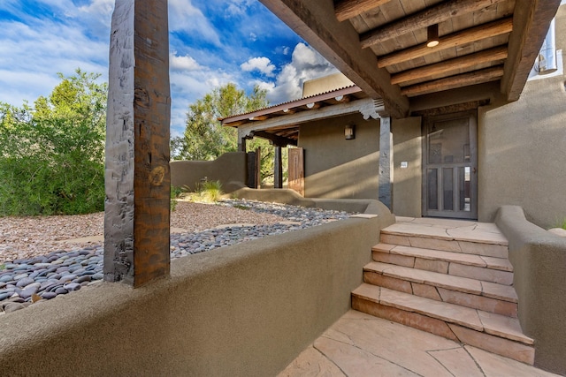 26 Camino Los Angelitos, Santa Fe, NM 87540 - view of patio