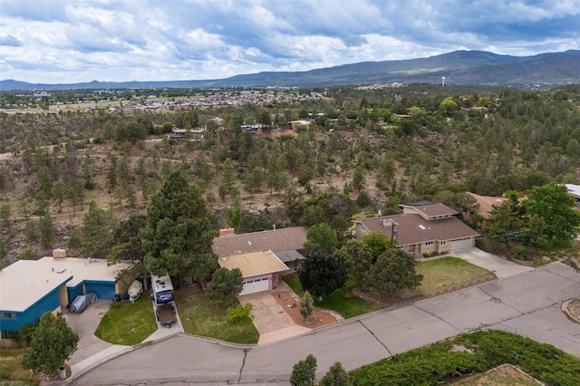 215 San Juan St, Los Alamos, NM 87544 - drone / aerial view of a mountainous background
