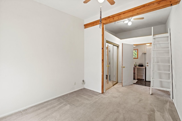 71 Apache Plume Dr, Santa Fe, NM 87508 - unfurnished bedroom featuring carpet floors, a closet, and baseboards