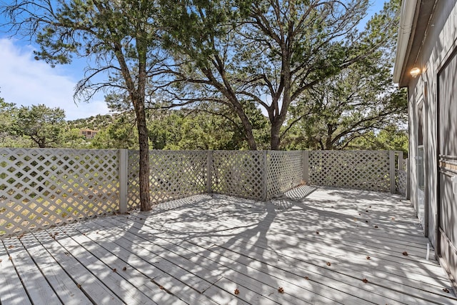 71 Apache Plume Dr, Santa Fe, NM 87508 - view of wooden terrace