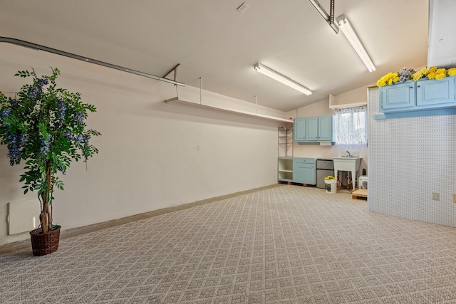71 Apache Plume Dr, Santa Fe, NM 87508 - garage with a sink