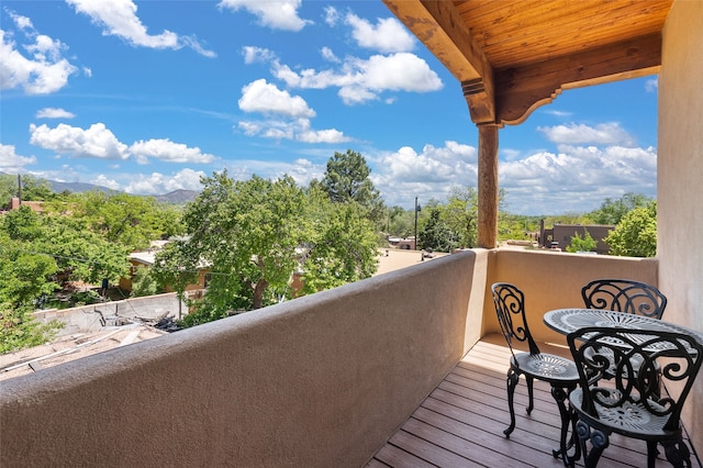 505 Juniper Dr Unit B, Santa Fe, NM 87501 - balcony with a mountain view