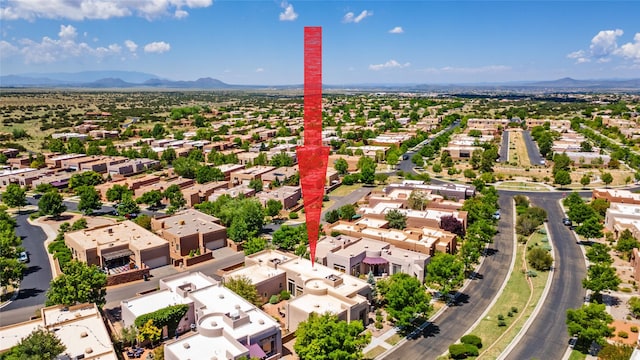 15 Cimarron Pass, Santa Fe, NM 87508 - aerial perspective of suburban area with a mountain backdrop
