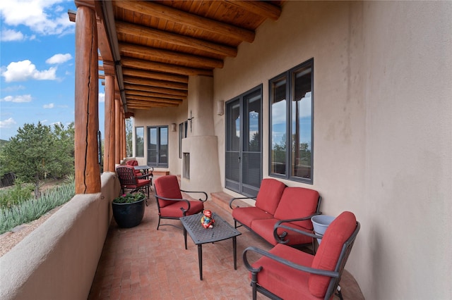 17 Alteza, Santa Fe, NM 87508 - balcony featuring an outdoor living space