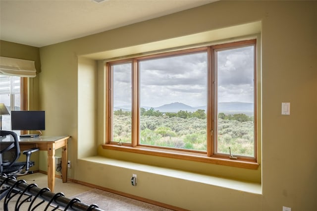 131 Quintana Rd, Questa, NM 87556 - office area featuring plenty of natural light and light carpet
