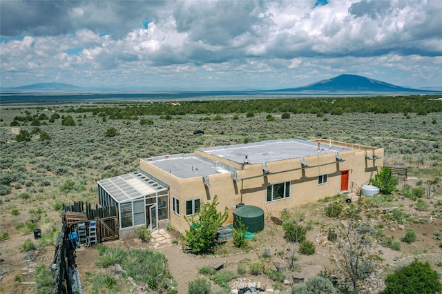 131 Quintana Rd, Questa, NM 87556 - aerial view of property and surrounding area featuring mountains
