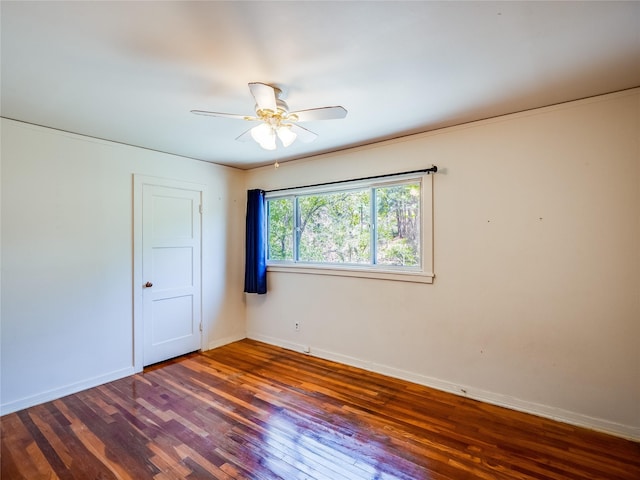 2148 33rd St Unit B, Los Alamos, NM 87544 - unfurnished room with a ceiling fan and wood finished floors