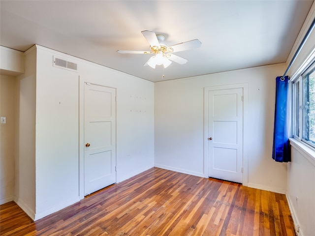 2148 33rd St Unit B, Los Alamos, NM 87544 - spare room with wood finished floors and a ceiling fan